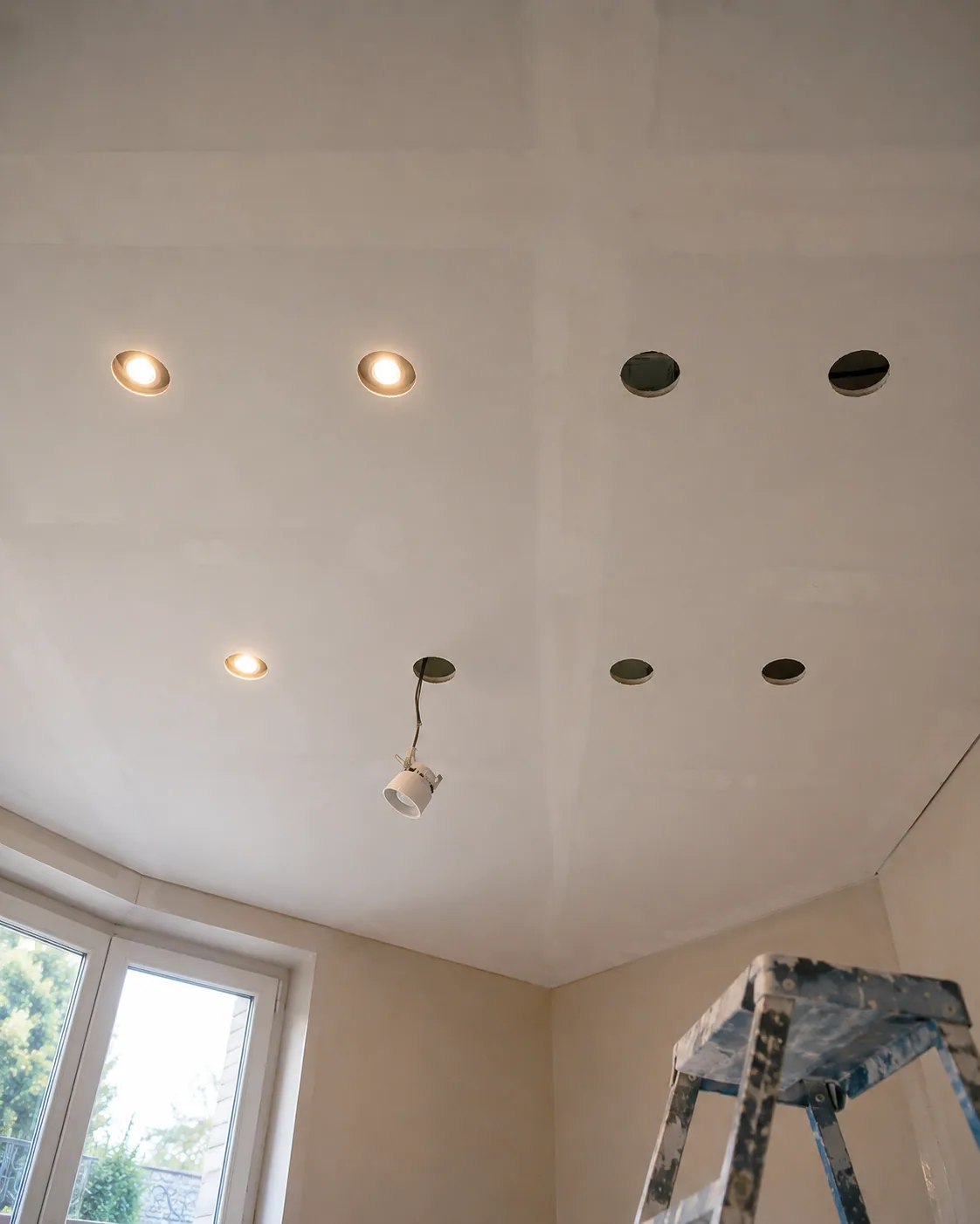 Faux plafond + 14 spots LED — chantier Bordeaux