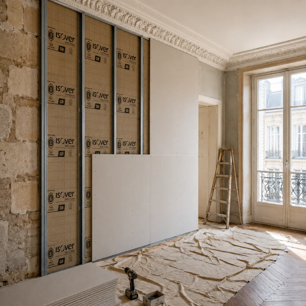 Chantier plaquiste à Bordeaux